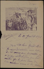 Lettre d'un soldat à sa grand-mère, 28 juillet 1918 - ADY cote 6Hdépôt 56